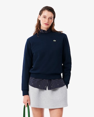 Relaxed Fit Fleece Crew Neck Sweatshirt