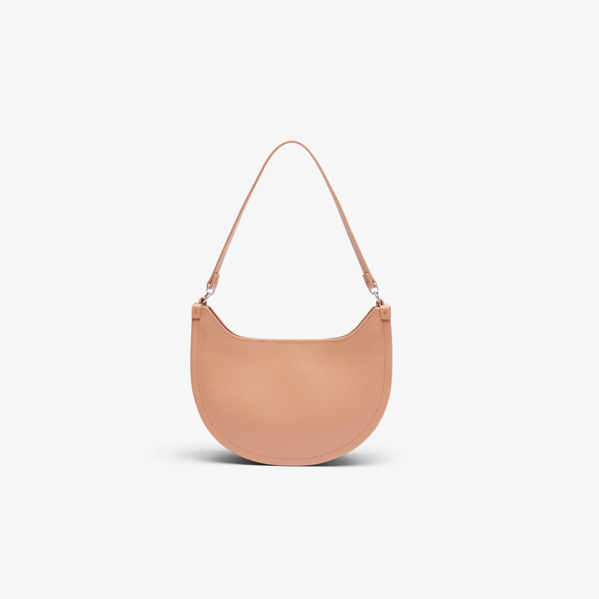 ★LACOSTE★ Women Anna Hobo Crossbody Bag NF4642A55G A91 Chantaco Leather Half Moon Bag - Women's Cross Body Bags