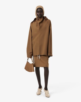 Runway Wool Blend Cargo Skirt