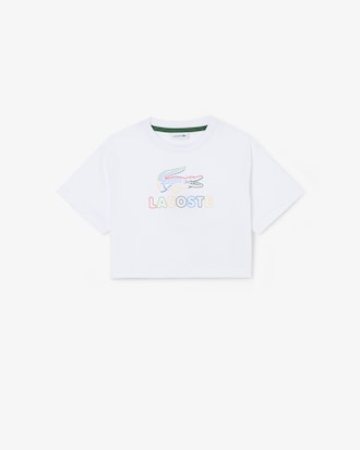 Oversized Print Cotton T-shirt   