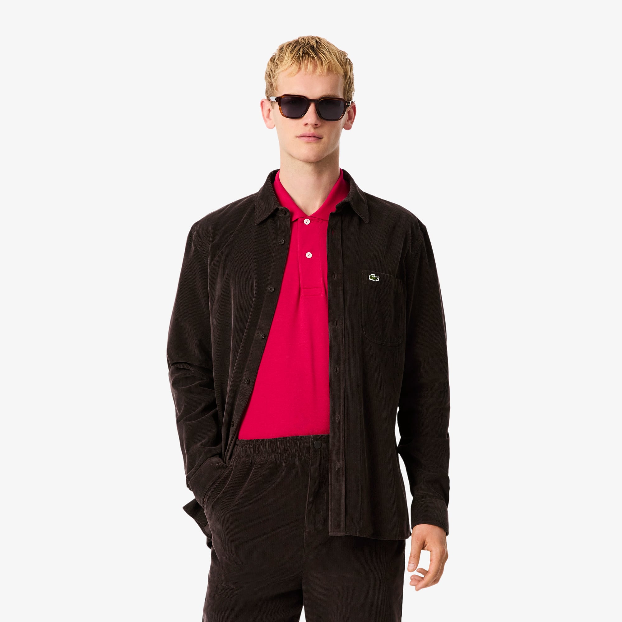 Regular Fit Velour Shirt - Men's Long Sleeves Shirts - New In 2026