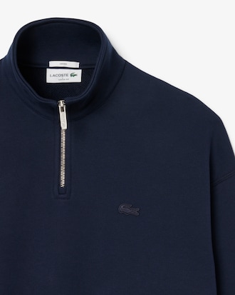 Heavy Fleece Zipper Neck Sweatshirt