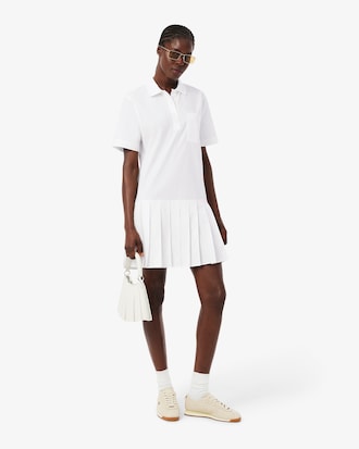 Short Sleeved Poplin Polo Dress