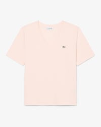Relaxed Fit Soft Cotton V Neck T-shirt