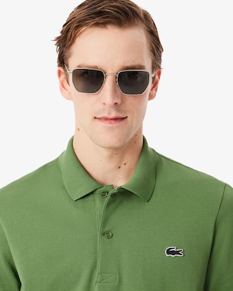 Regular Fit Cotton Blend Polo Shirt