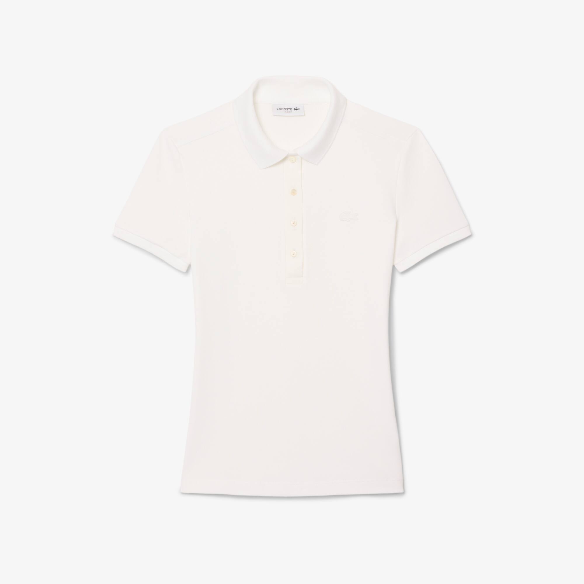 L.12.D Slim Fit Stretch Piqué Polo Shirt - Women's Short Sleeves