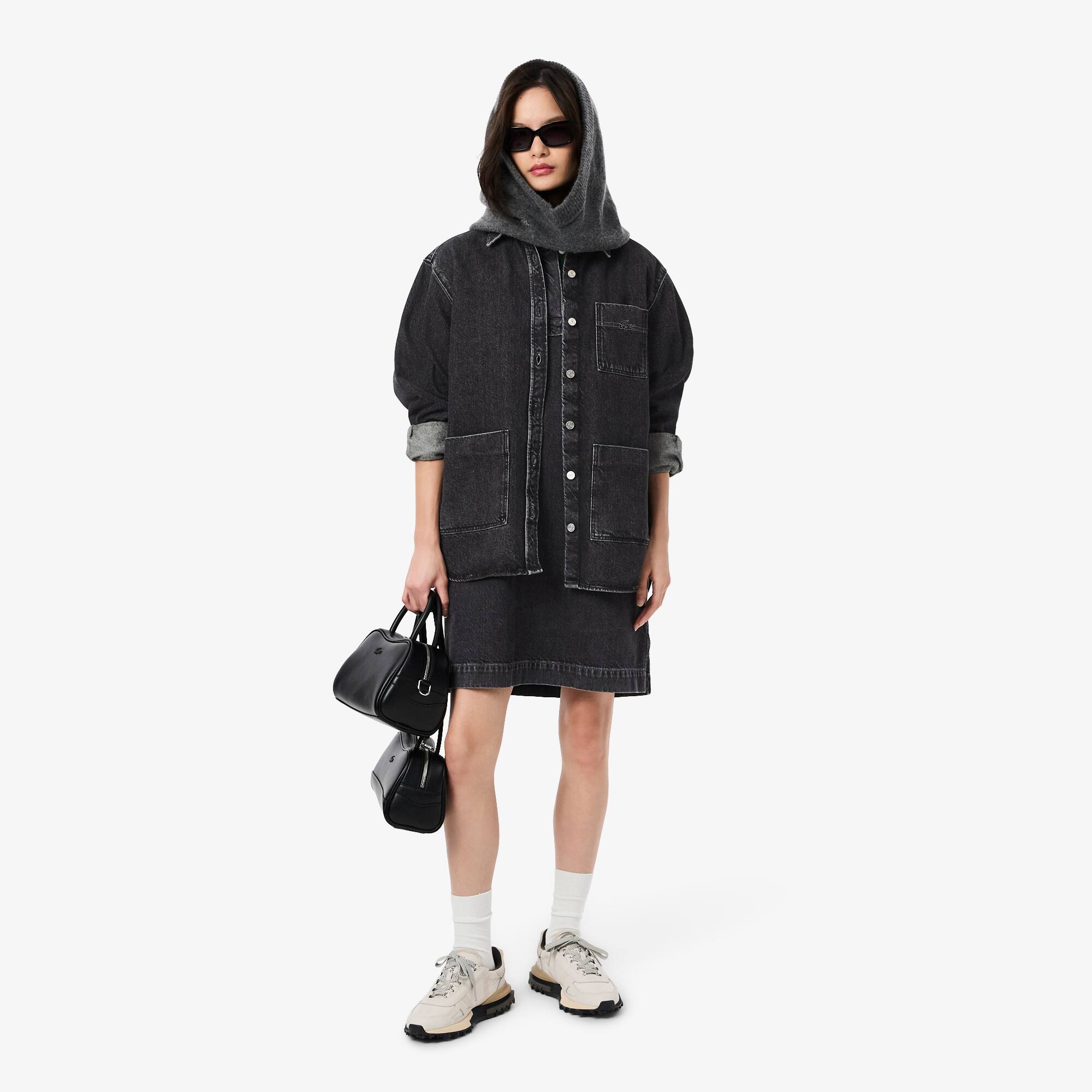 Oversized Cotton Denim Dress - Women's dresses & skirts - New In 2026 |  Lacoste