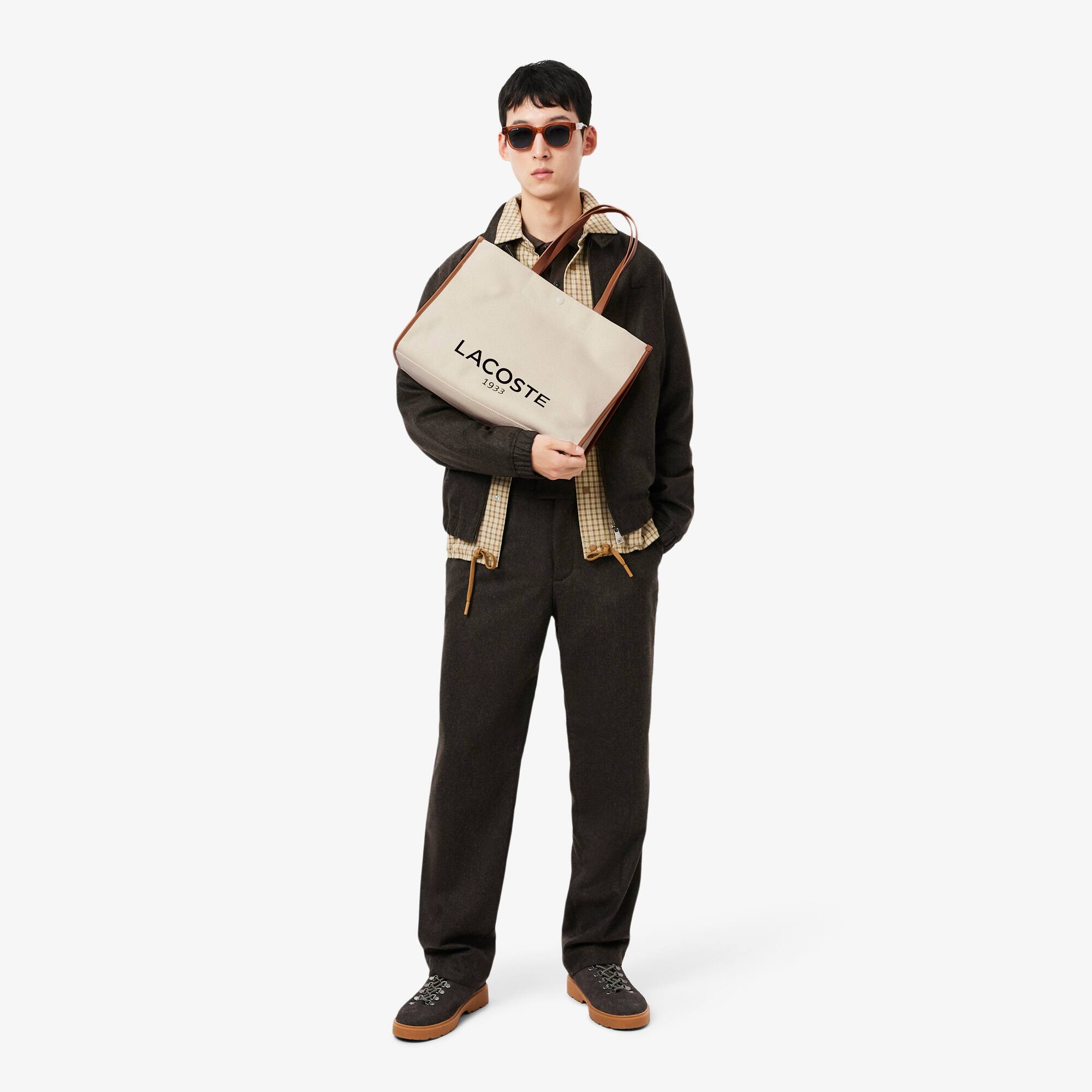 Large Heritage Canvas Tote - Men's Bags - New In 2025 | Lacoste
