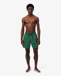 Mid Length Monochrome Swim Trunks