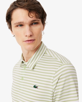 Regular Fit Ultra Dry Striped Golf Polo Shirt