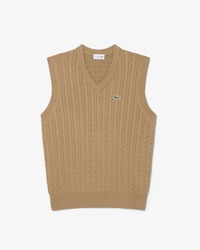 Cable Knit Cotton Sweater Vest