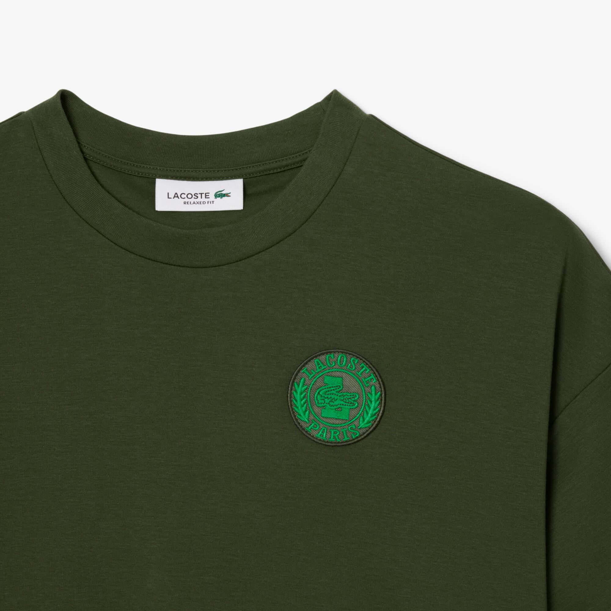 Tシャツ・カットソー LACOSTE Dark Green Polyester T-Shirt Lacoste logo t-shirt in dark green – ASOS Sample Sale