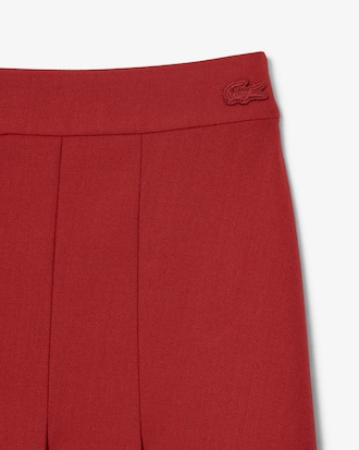 Runway Embroidered Pleated Midi Skirt