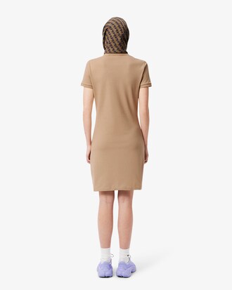 Slim Fit Stretch Piqu&eacute; Polo Dress