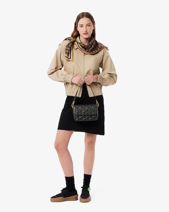Maheki Embossed Leather Shoulder Bag
