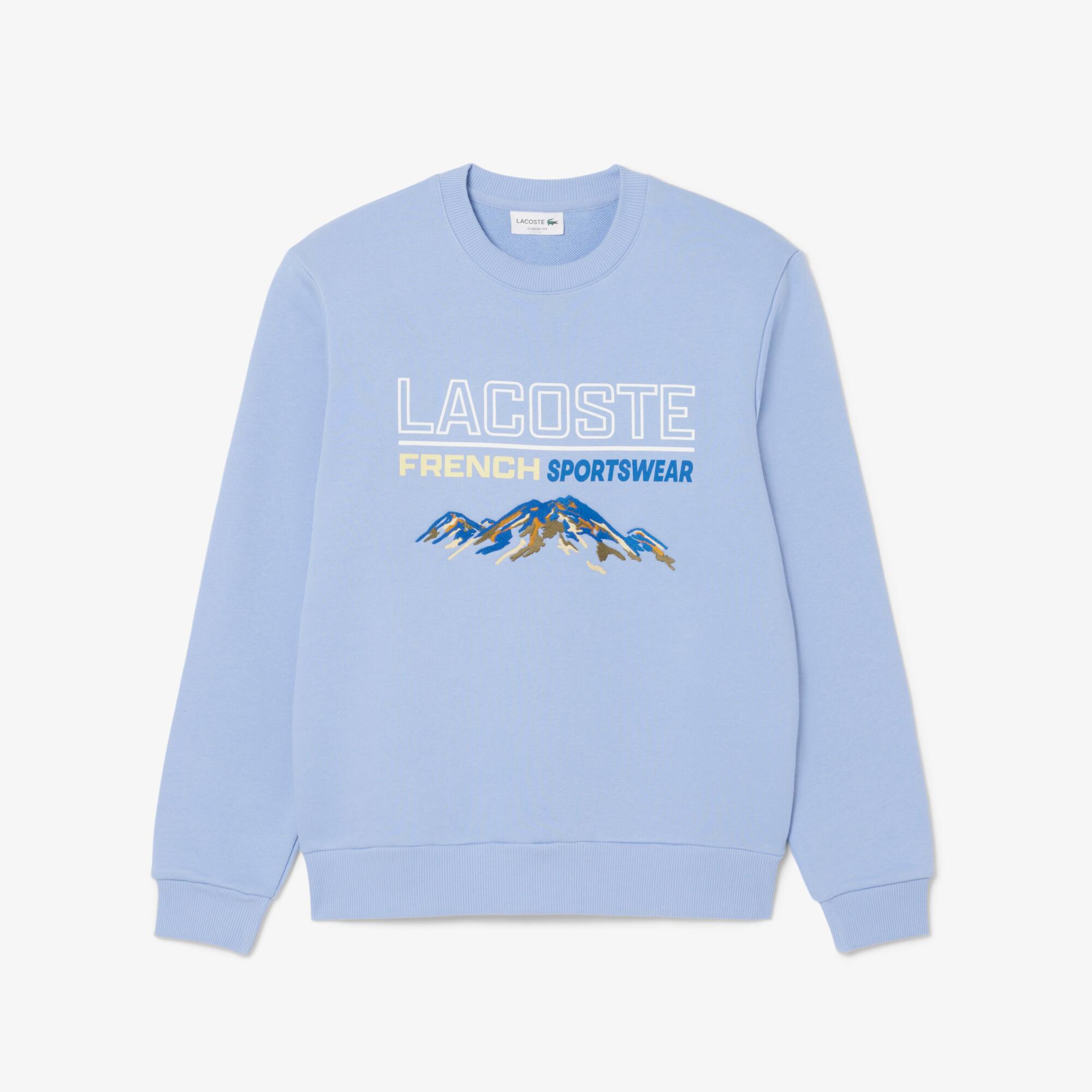 Embroidered Motif Fleece Sweatshirt - Men's Sweatshirts - New In