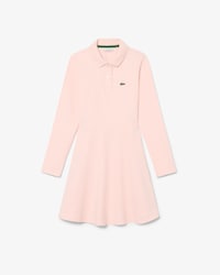 Long-Sleeved Stretch Piqu&eacute; Dress