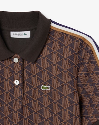 Slim Fit Monogram Jacquard Polo Shirt