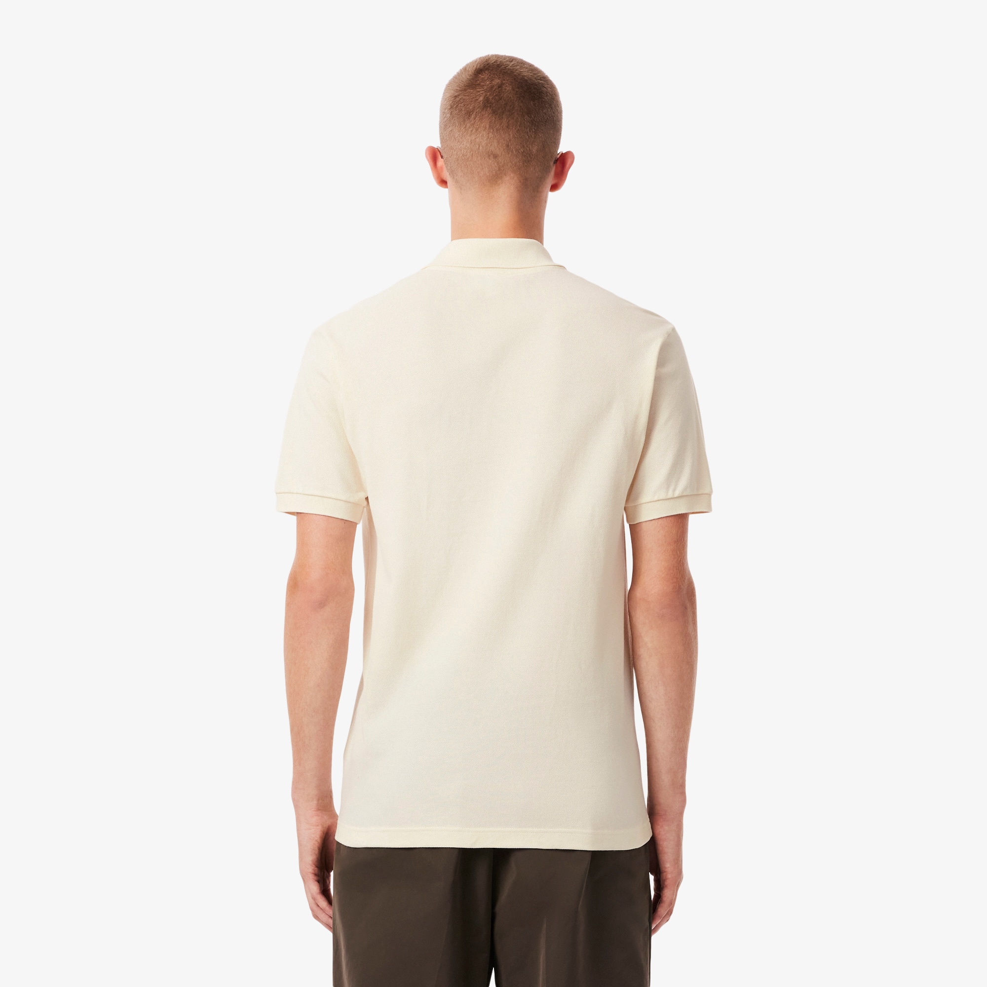 Classic Fit Embroidery Detail Piqué Polo Shirt - Men's Short