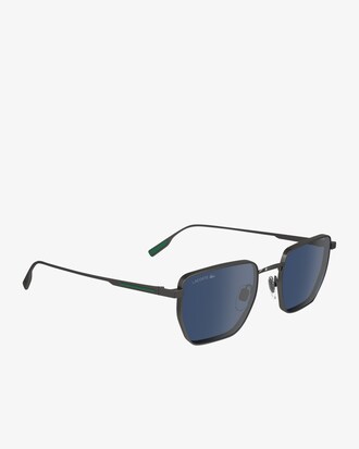 Retro Rectangle Metal Glasses