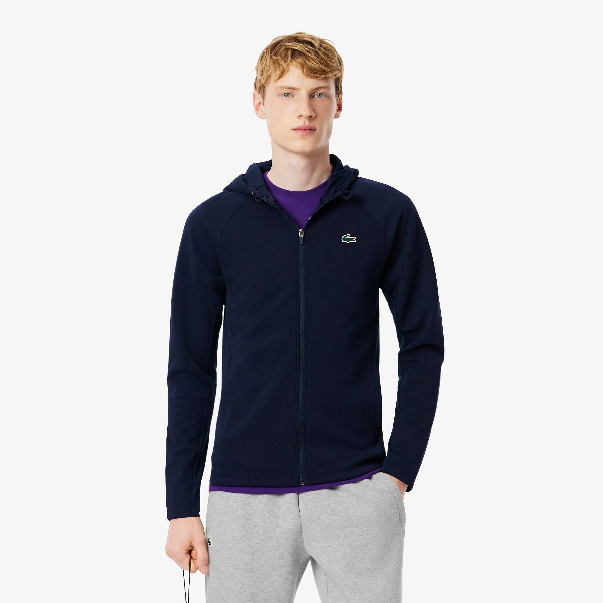 Lacoste 青 トラックジャケット　正規品 LACOSTE ジャージ ショルダーラインスウェットトラック
