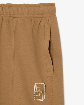 Badge Accent Piqu&eacute; Sweatpants