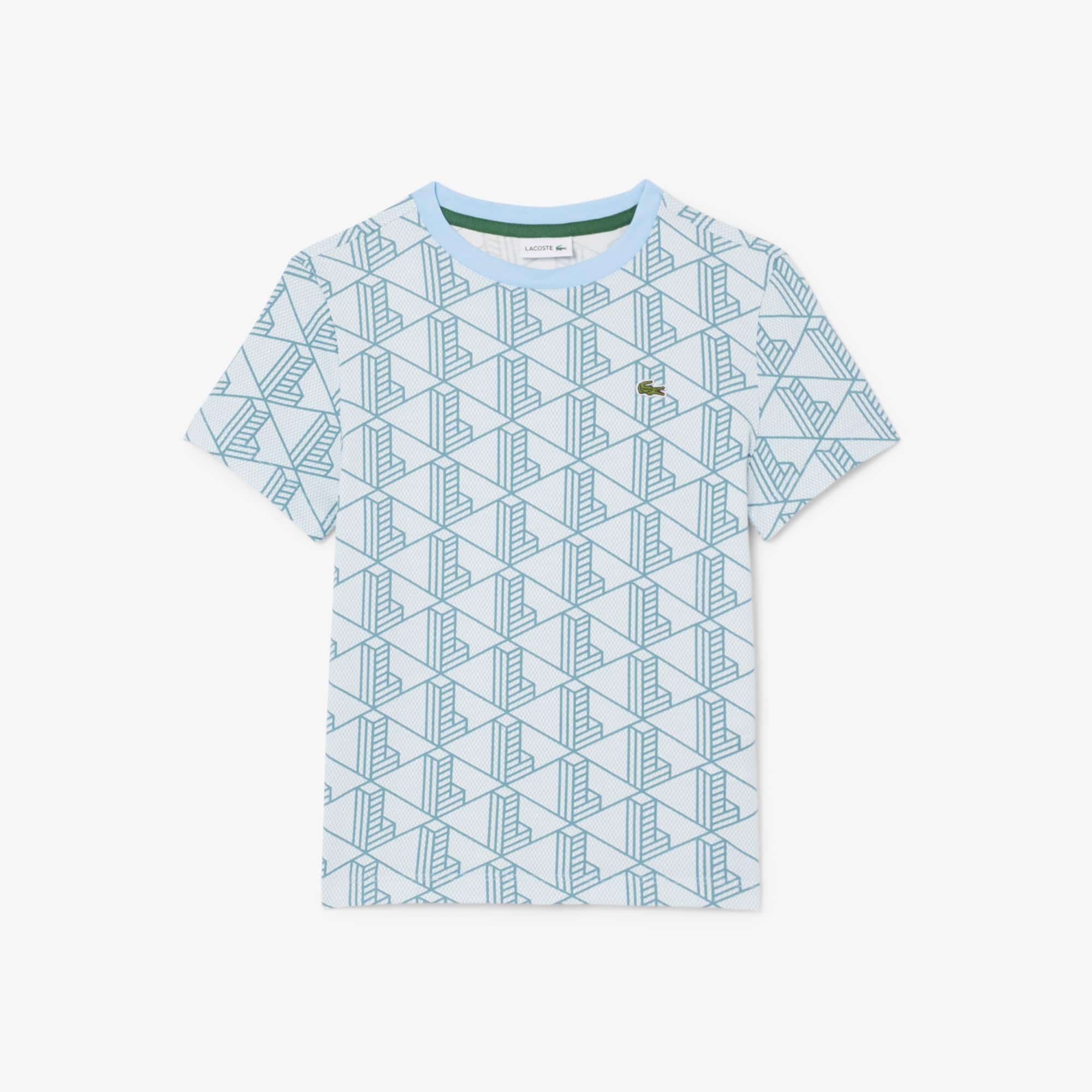 Monogram Print Cotton T-shirt - Boys' T-Shirts & Shirts (2-8