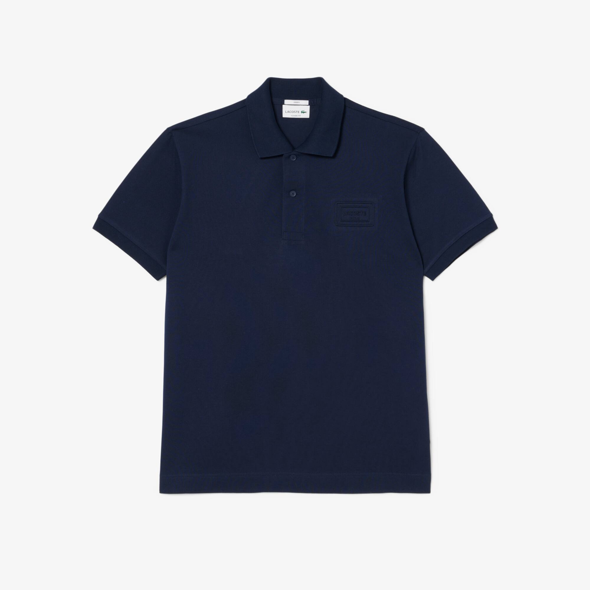 Classic Fit Embossed Branding Polo Shirt - Men's Short Sleeves