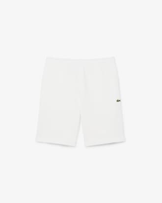 Regular Fit Logo Stripe Fleece Shorts