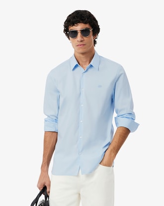 Slim Fit Stretch Poplin Shirt