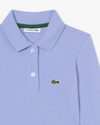 Long Sleeved Stretch Piqu&eacute; Polo Dress