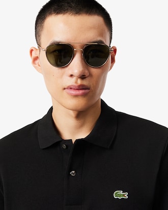 Classic Fit Long Sleeved L.12.12 Polo Shirt