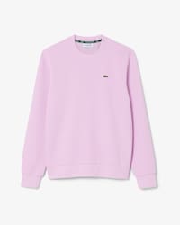 Relaxed Fit Piqu&eacute; Crew Neck Sweatshirt