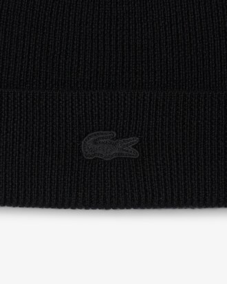 Ribbed Cuff Wool Beanie