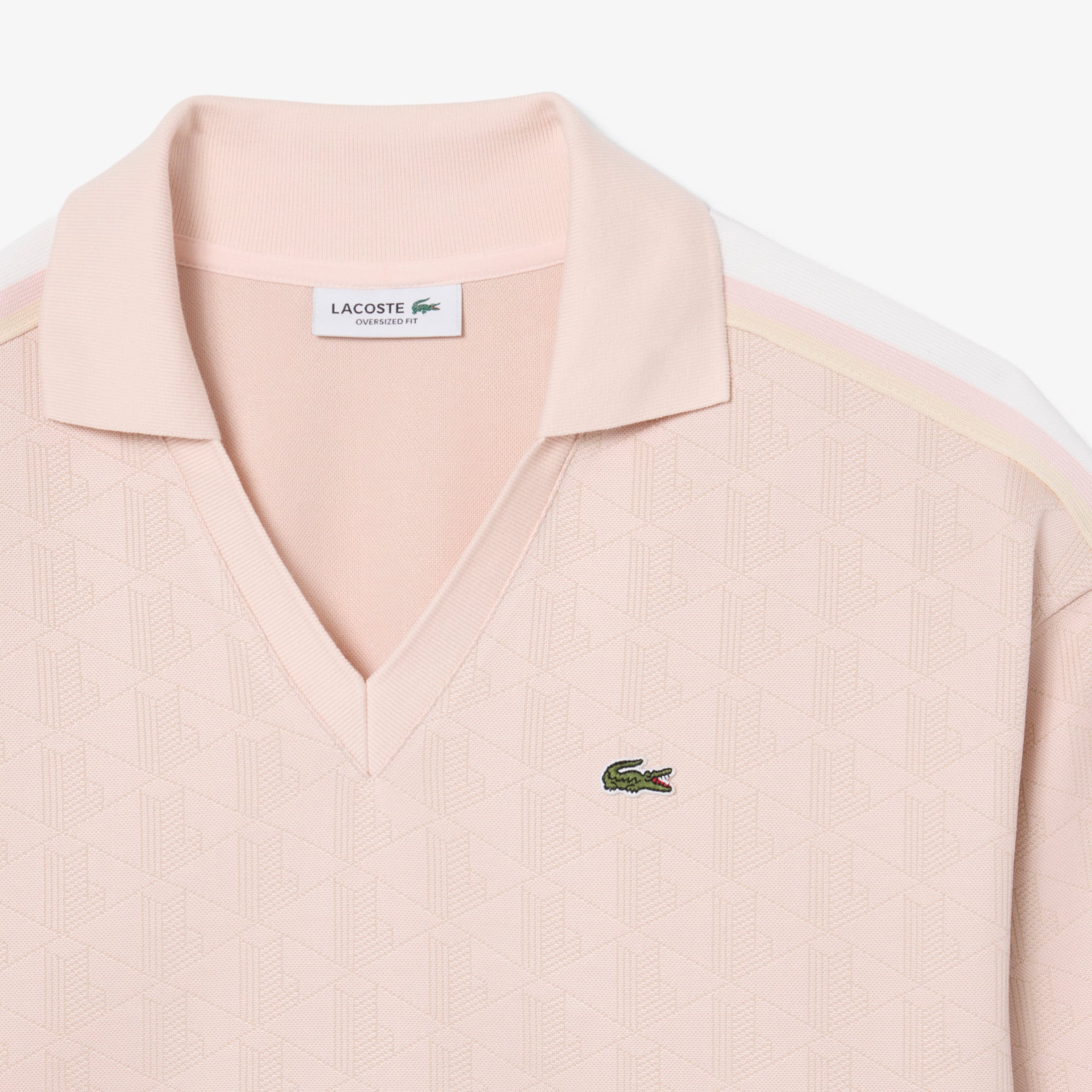 Oversized Monogram Jacquard Polo Shirt - Women's Short Sleeves