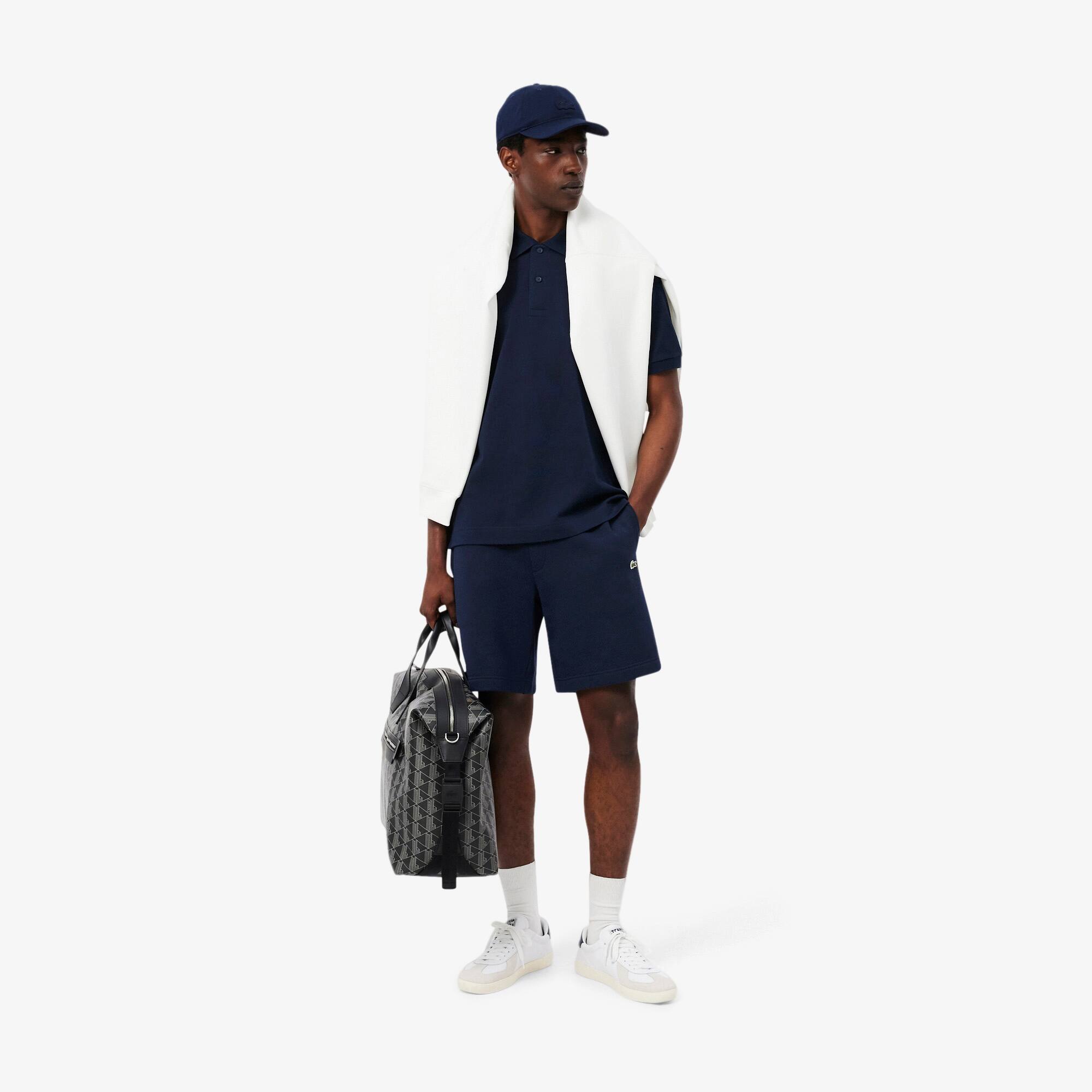 Classic Fit Embossed Branding Polo Shirt - Men's Short Sleeves