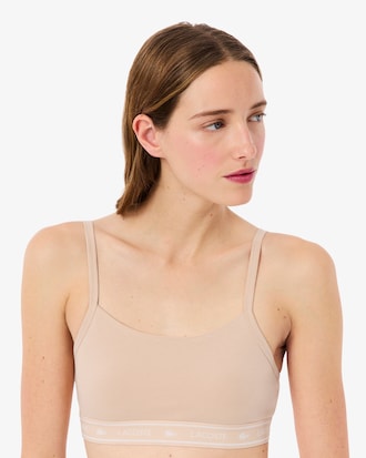 Stretch Cotton Logo Band Bralette