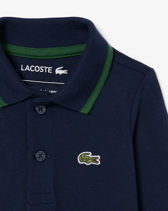 Infants’ Long Sleeved Piqué Bodysuit