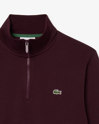 High Neck Zipped Fleece Sweatshirt