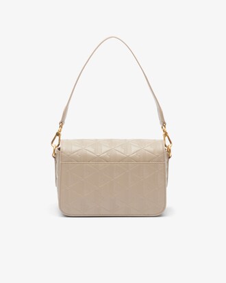 Maheki Embossed Leather Shoulder Bag