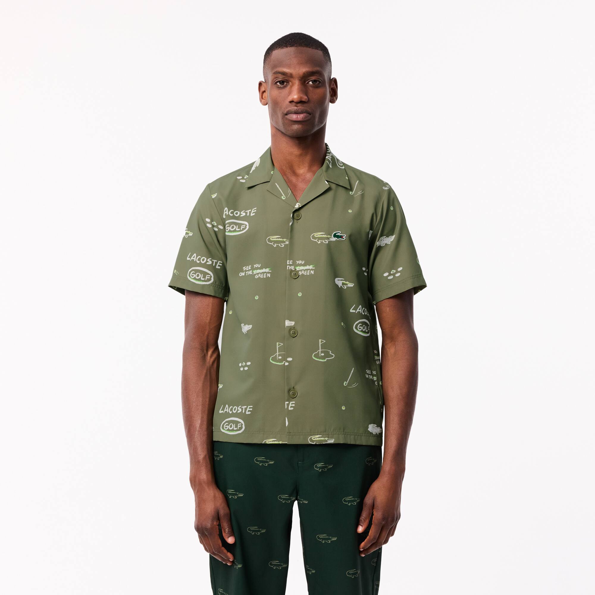 Men's Regular Hawaii Fit UV Protect Golf Shirt - Button Down