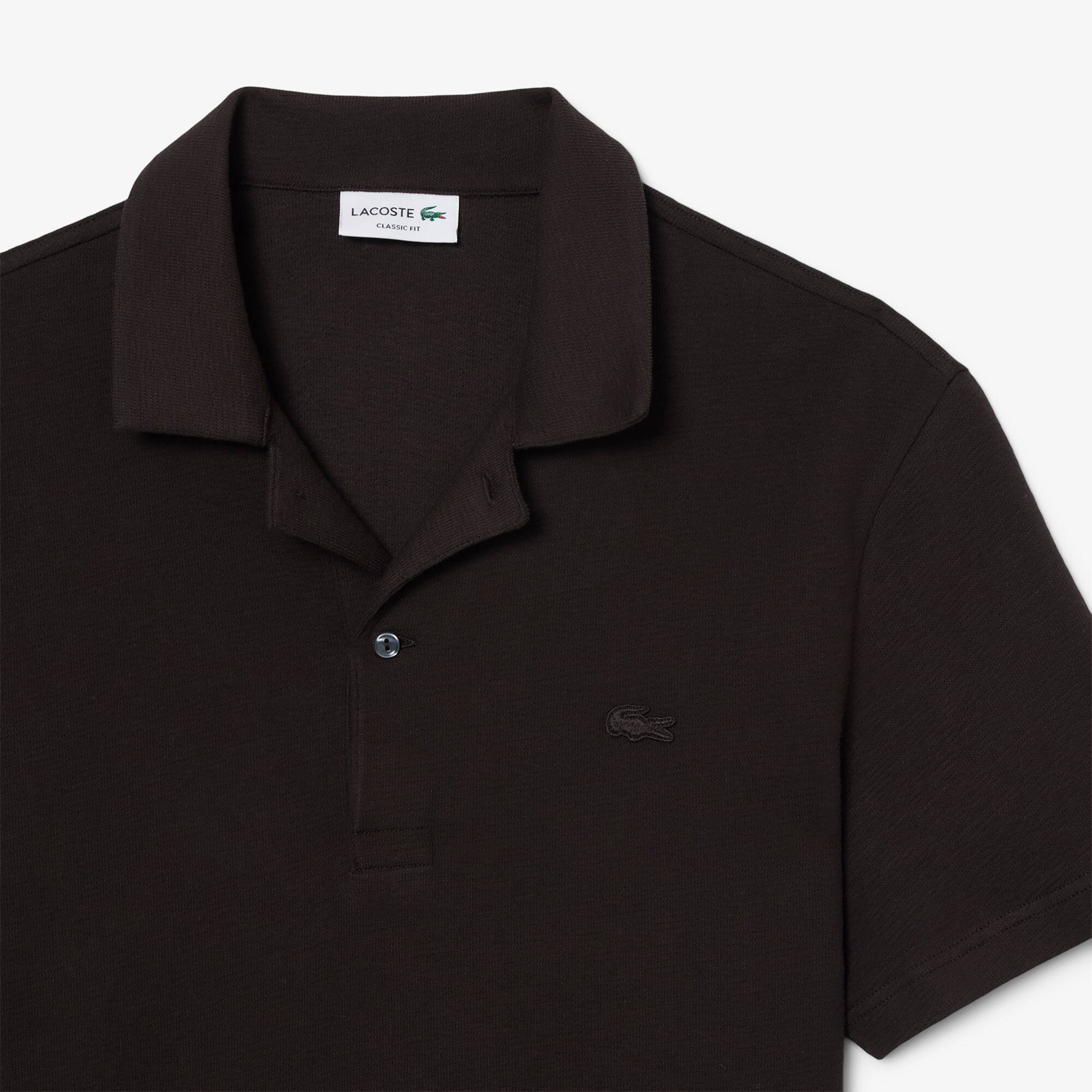 Classic Fit Textured Polo Shirt - Men's Short Sleeves Polo Shirts