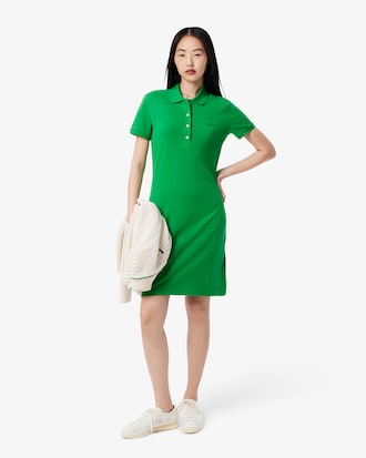 Slim Fit Stretch Piqué Polo Dress