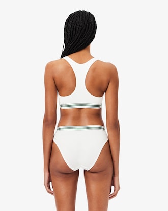 Contrast Band Stretch Cotton Bralette
