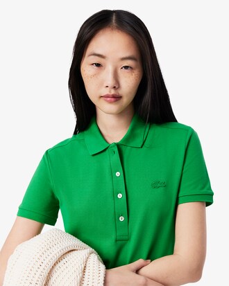 Slim Fit Stretch Piqué Polo Dress