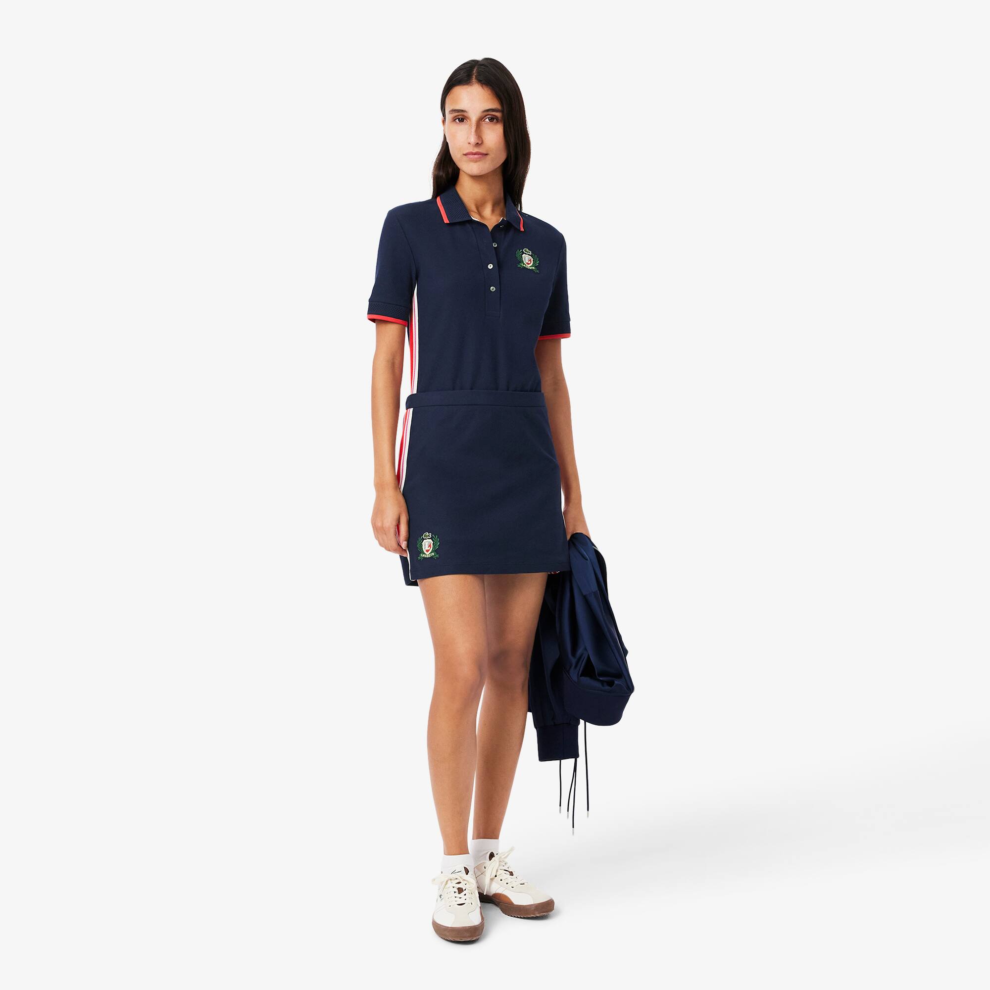 スカート LACOSTE Women Mid Skirts JF0516 525 Blue 0400021630470_GLOBEWHITE?wid=
