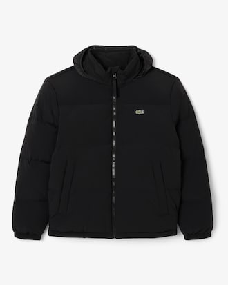 Water-Repellent Hooded Down Jacket