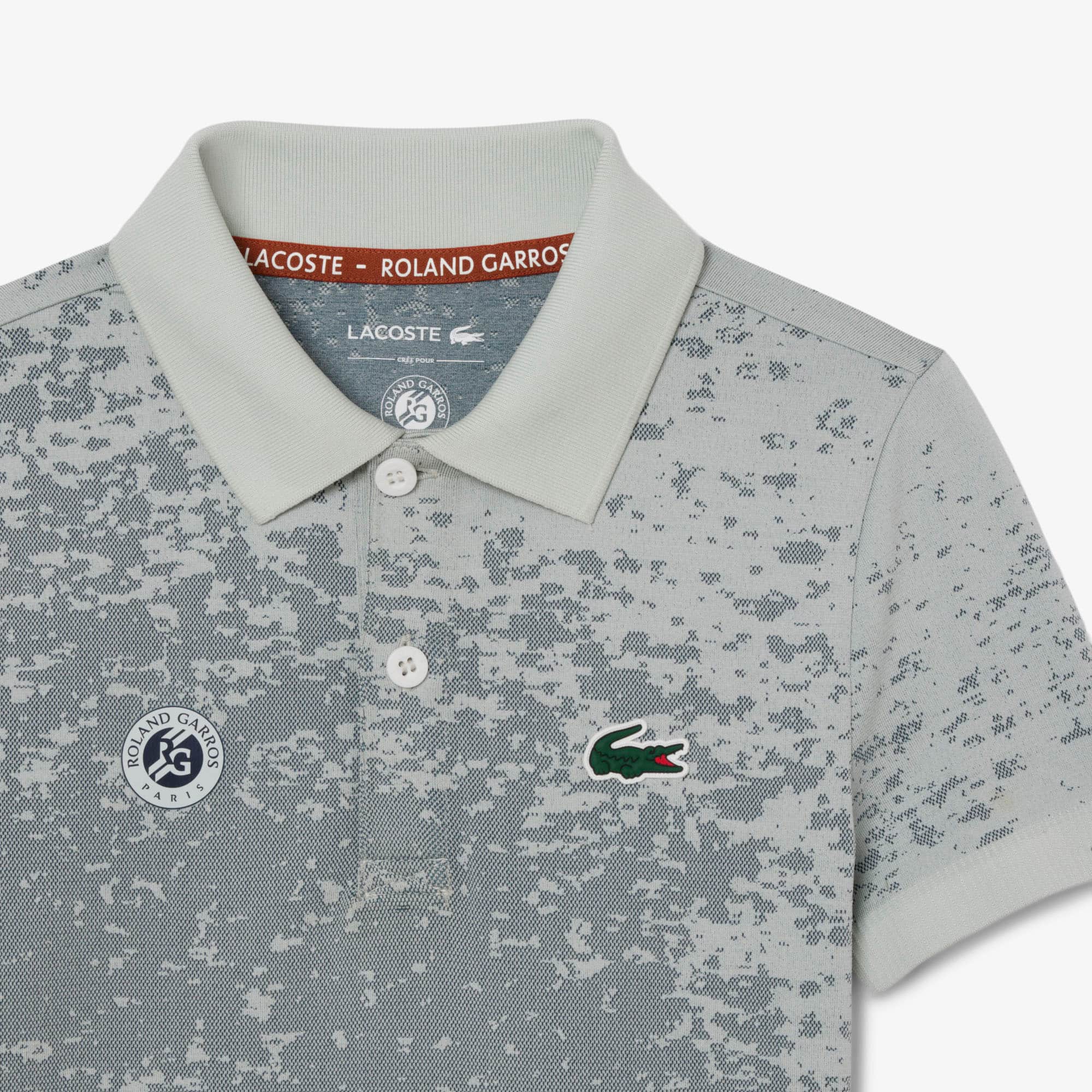 hirotasLACOSTE 「ROLAND GARROS」 Lacoste x Roland-Garros Men's Performance Polo - White