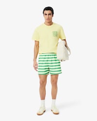 Striped Swim Trunks