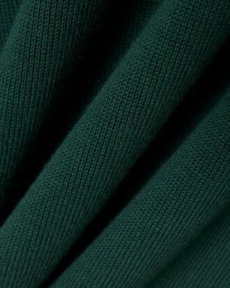 Zipped High Neck Cotton Sweater